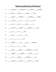 Download Balancing Equations 14 Chemical Equation Equations Balancing Equations