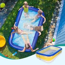 Inflatable Swimming Pool Giant Family Swim Rectangular Pool Inflatable Pool Family Inflatable Pool Inflatable Swimming Pool