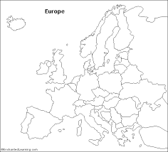 Reinforce the names of european countries using this simple blank map of europe in the classroom. Outline Map Europe Enchantedlearning Com