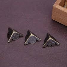 Online Shop Retro 12pcs Furniture Decorative Metal Corners Jewelry Box Wood Corner Protector Antique Corner Chinese Crafts Wood Jewelry Box Antiques Wood Boxes