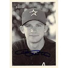 Adam Everett autographed baseball card (Houston Astros) 2001 Bowman  Heritage #161