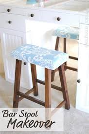 How To Upholster A Chair Bar Stool Makeover Stool Makeover Bar Chairs Design