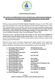 Tidak dapat diprediksi karena menyesuaikan dengan kedatangan dari terminal pulo. Jbalb Sarawak Makluman Penting Notis Pengumuman Facebook