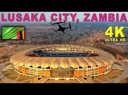 Lusaka City Zambia By Drone Cairo Road National Heroes Stadium Youtube Zambia Lusaka National Heroes