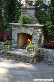 Sandstone In Landscaping Landscaping Natural Stone Outdoor Fireplace With Stone Wall And Outdoor Fireplace Patio Backyard Fireplace Outdoor Fireplace