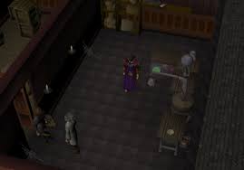 Climb up the staircase and then the next staircase again and you'll find ernest who's been turned into a chicken. Ernest The Chicken Osrs Runescape Quest Guides Old School Runescape Help