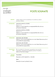 Modele Cv Sur Word Gratuit