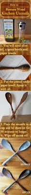 How To Restore Wood Kitchen Utensils Wood Kitchen Utensils Household Cleaning Tips Homemade Cleaning Products