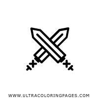 To print the coloring page: Crossed Swords Coloring Pages Ultra Coloring Pages