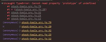 stock tools import error cannot read property prototype