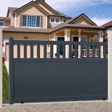 Portail Coulissant Alu Semi Ajoure Droit Wedel Portail Coulissant Portail Portail Alu