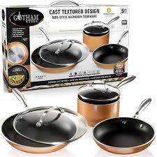 Gotham Steel Pro 20 Piece Pots & Pans Set | Hard Anodized Complete Cookware  Set + Bakeware Set, Ultra Nonstick Ceramic Copper Coating, Chef Grade  Quality, Metal Utensil Safe, Oven & Dishwasher