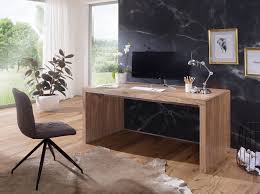 Schreibtisch arbeitstisch pc tisch computertisch mit bücherregal holz tsb11hei. Finebuy Schreibtisch Massiv Holz Akazie 140 Cm Computertisch Echtholz Design Ablage Buro Tisch Landhaus Grosse Wahlbar