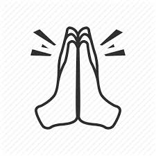 Praying hands with rosary, hand drawn sketch vector background. Prayer Hands Icon 112731 Free Icons Library