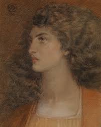 Victorian Actress Ruth Herbert Photographed by Southwell Brothers, 1865  Chalk & Pencil, Dante Gabriel Rossetti, 1876 Red & Black...