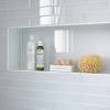 We like the contrast between the tiles in these niches and the shower wall. 1