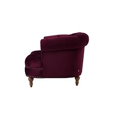 Find the perfect home furnishings at hayneedle, where you can buy online while you explore our room designs and curated looks for tips, ideas & inspiration to help you along the way. Brika Home Tufted Accent Chair In Burgundy Br 1871610
