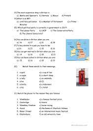 There are also some things that may bed different from one state to another. British Culture Quiz Questions And Answers