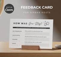 Airbnb Review Card: Vacation Rental Guest Comments (Editable Canva Template)