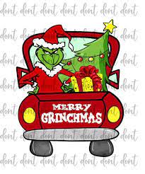 Grinch Truck Png Merry Grinchmas Png Grinch Face Png Etsy Grinch Christmas Christmas Truck Grinch Images