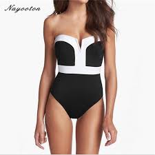 Black And White One Piece Swimsuit Pin On 247 Fashion Mall