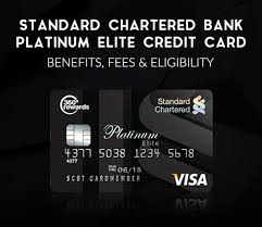 But after paying i lost my card, so i blocked it. Standard Chartered Bank Platinum Elite Credit Card 2021 Benefits Eligibility