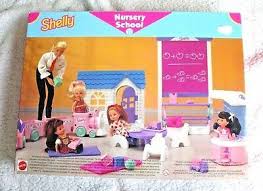 Barbie kelly playroom & dolls 30+ piece playset w 2 dolls, cabinet, tea set. Arcotoys Mattel 67535 Barbie Kelly Nursery School Playset W Blackboard Sink For Sale Online Ebay Barbie Glam Pool Nursery School Nursery