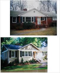Who wouldn't be with those. Brick Ranch Makeover Painted Brick New Windows Porch Home Exterior Makeover Painted Brick House Exterior Brick