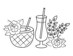 This coloring pages was posted in september 19, 2019 at 11:49 am. Printable Hawaiian Drinks Coloring Page
