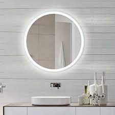 Add some ambiance to your front foyer with a backlit mirror. Robot Check Backlit Bathroom Mirror Bathroom Mirror Diy Vanity Mirror