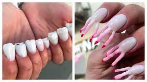 10 Nail Trends That Are Giving Us Nightmares Crazy Nail Designs Bad Nails Crazy Nail Art