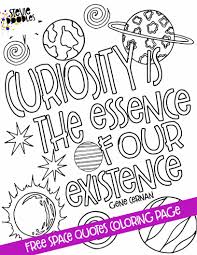 Teach your child how to identify colors and numbers and stay within the lines. Coloring Pages About Space 8 Free Space Quote Coloring Sheets Stevie Doodles Free Printable Coloring Pages