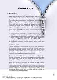 1 Document Name Your Company Name C Copyright Print Date All Rights Reserved A Latar Belakang