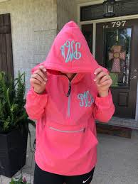 Personalized Monogrammed Charles River Pack N Go Light Weight Rain Jacket Windbreaker Bridesmaid Gift Graduation Gift Greek Sorority