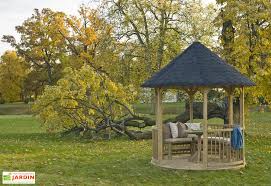 Kiosque De Jardin En Bois D Epicea Traite Villandry 4 M En 2020 Kiosque Jardin Jardins En Bois Et Pavillon En Bois