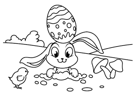 By the way, it is not difficult because this character emerges in some movies. Easter Rabbit And Chick Coloring Page Free Printable Coloring Pages For Kids