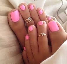 26 Best Pink Summer Nail Art 2019 Pink Toe Nails Summer Toe Nails Feet Nail Design