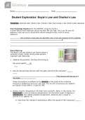 This is done with two separate, yet similar simulations. Gizmo Boyle Charles Law Student Lab Sheet Question And Answers Download To Score An A Gizmo Stuvia