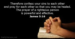 Image result for picture pray for one another Bible