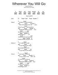 The Calling Wherever You Will Go Sheet Music And Printable Pdf Music Notes Wherever You Will Go Guitar Chords And Lyrics Guitar Songs