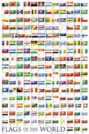 Flags Of The World Wall Chart Poster Gb Eye Ltd Flags Of