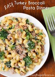 Easy Turkey Broccoli Pasta Dinner Ground Turkey Pasta Turkey Pasta Ground Turkey Recipes Healthy