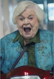 Thelma June Squibb Runs into Scooter