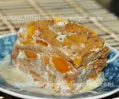 Fresh Peach Mango Float Graham Filipino Peach Float Recipe Peach Mango Mango Graham