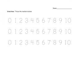 Number Trace Worksheet 0 10 Writing Numbers Tracing Worksheets Preschool Kids Math Worksheets