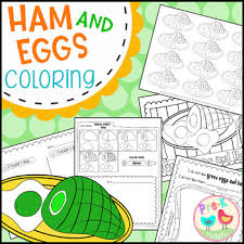 Awesome green eggs ham coloring pages photos inside and. Green Eggs And Ham Coloring Pages Worksheets Teaching Resources Tpt