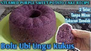 Kue bingka singkong panggang tanpa telur. Bolu Ubi Ungu Kukus 2 Telur Tanpa Mixer Takaran Sendok Cemilan Buka Puasa Youtube