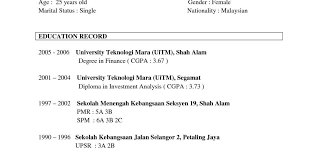 Example Of Resume Format For Job Resume Format Job Resume Format Job Resume Best Resume Format