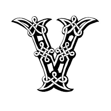 The celtic tattoo, used by tattoo artists around the world, is the most esteemed among the tribal tattoo world. Celtic Letter V Vector Art Illustration Celtic Alphabet Celtic Fonts Lettering Alphabet