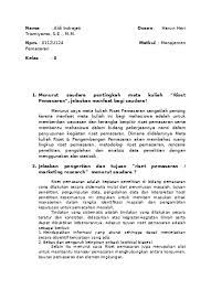 We did not find results for: Soal Tentang Riset Pemasaran 1